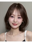 オリーブグレー/ブリーチなし/マロンベージュ/黒髪/小顔/新宿
