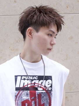 エイド 本店(aid) 刈り上げツーブロック束感ショートアップバング短髪ビジネス