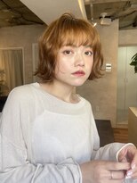 サンルーム(SUN room) 10代20代30代外ハネボブレイヤーボブニュアンスパーマブラウン