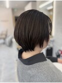 乾かすだけで決まる*絶壁解消!美シルエットの丸みショートボブ
