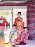 七五三★3歳被布着付けヘアーメイク★訪問着着付けヘアー