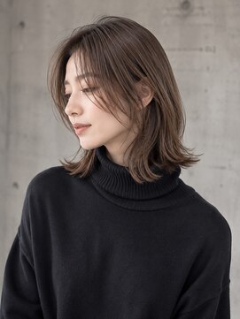 ヘイ 松本店(HEY) 【HEY 松本】ミディアムレイヤー×透明感ベージュ×髪質改善