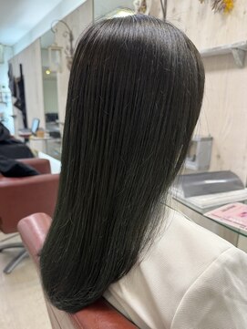 ダリー 円山店(Dali) 暗めのオリーブカラー×髪質改善トリートメント"ミラトリィ"