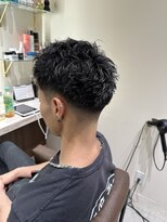 ザトエル 栄(THE TOEL) テーパーフェード×スパイラルパーマ
