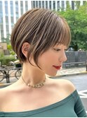 30代40代大人女性/前髪ありショートボブ/ショートヘア/髪質改善