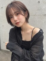 フリー(Free)&nbsp;20代30代40代50代似合わせバタフライカットオリーブベージュ