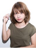 【QUATRO】姫カット×ミルクティーカラー×ミディアム