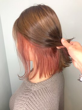 オーティティ(O-TETE) O-tete ピンク系インナーカラーブリーチ