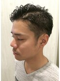 アップバングビジカジショートパーマ【人形町/浜町/水天宮】