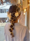 #前撮りヘアセット