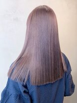 アルバム 渋谷パルコ(ALBUM) ピンクベージュ_チェリーブラウンフェミニンロング_ba380742