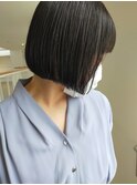 切りっぱなしミニボブ/小顔/20代/30代/40代/