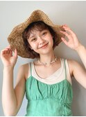 似合わせ小顔ボブ×ゆるめパーマ
