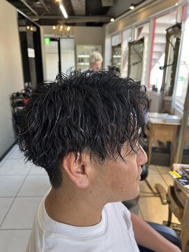 アイズ 海老名(AIZU) ツイストスパイラルパーマ　アップバングバング　ショートパーマ