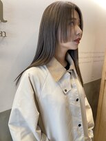 ピア ヘアーデザイン プレミアム(Pia hair design premium) 透明感グレージュカラー　ロングヘア　フェイスレイヤー