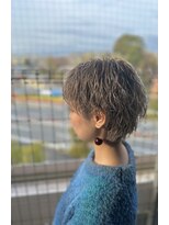 クラウドヘアー CLOUD HAIR 刈り上げショート&ミルクティパーマ