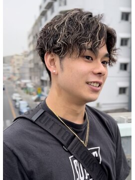 メンズバイココテラス 豊中(men's by cocoterace) 波巻きパーマ/メンズパーマ/メンズカット/メッシュ