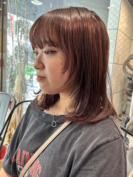 ヘアーアンドメイク ビス(HAIR&MAKE bis) ブリーチなしで最大ピンクブラウン【立川/沙久楽】