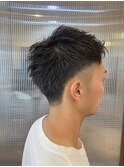 爽やかツーブロック刈り上げショート