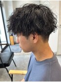 波巻きスパイラルパーマツイストパーマメンズマッシュパーマ