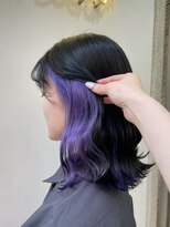 アジールヘア 北千住駅西口店(agir hair) ライトラベンダーイヤリングカラー 北千住