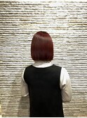 20代30代ソフトウルフ肩ラインダブルカラーピンクカラー