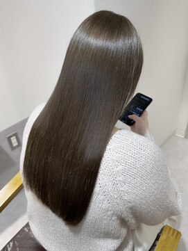 アントワープトーキョー(antwerp TOKYO) 30代40代50代艶髪オリーブベージュ酸性ストレート髪質改善カラー