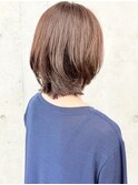 くびレイヤーボブルフこなれミディハッシュカット20代30代40代
