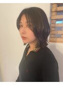 レイヤー×切りっぱなしボブ