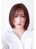 20代30代切りっぱなしボブ/髪質改善ボブ/顔周りレイヤーカット