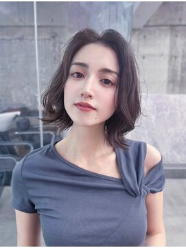 フィヴェント(Fivent) メルティカラー似合わせカットフェミニンロング韓国レイヤー