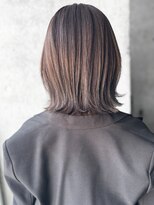 エインアンリー 表参道(AIN.ANLY.) インナーカラー外ハネボブパーマくびれボブくびれミディアムボブ