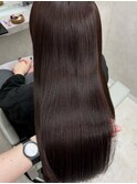 ブラウン/髪質改善/透明感カラー/マデナトリートメント