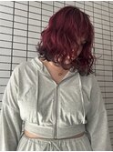 ワインレッドボルドーエンドカラーケアブリーチダブルカラー