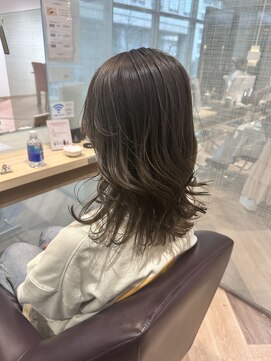 ファースト 東仙台店(first) オリーブグレージュ・セミロング