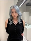シルバーベージュ/ペールオレンジ/ハッシュカット