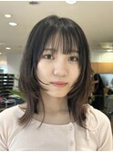 顔周りレイヤーカットハッシュカットウルフカット