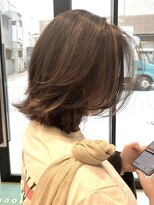 リーナ ビューティガーデン(LiNA BeautyGarden) レイヤーボブ×ハイライト