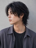 スリーランドメゾン 鶴見区横堤(THREELAND maison)&nbsp;ミルクティーブロンド/ダークブルー/デジタルパーマ/鶴見区横堤