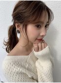 簡単こなれ感ナチュラルポニーテール 担当大山