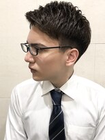 グレイスフル バーバープラチナム 六本木店(Graceful Barber platinum)&nbsp;スーツにキマるビジネススタイルショートレイヤー＜理容室＞