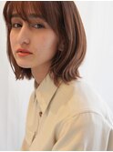 【NOUS】ベージュ/ボブ/切りっぱなし/大人ショート/20代30代40代
