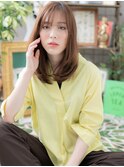 大人かわいい暖色系カラーレイヤーミディアムb浦和20代30代40代