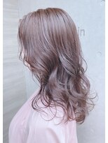 ドゥマン(Demain)&nbsp;レイヤー/韓国くびれ/バイオレット/ラベンダーカラー/モテ髪