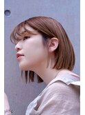 切りっぱなしオシャレボブカット/10代20代30代