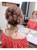 #アップ #ヘアセット