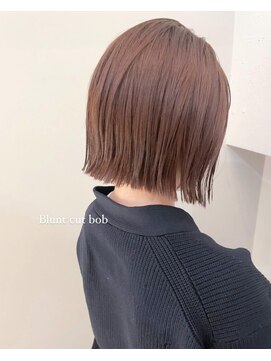 ネオリーブアイム 横浜西口店(Neolive aim) 首が長くキレイに見える長さの切りっぱなしボブ