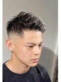 日本橋スパイキーフェードショート　メンズ今流行りの短髪