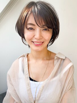 ソア 渋谷(soar) 30代40代50代ハンサムショートショコラアッシュヘルシースタイル