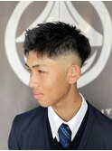 ハイスクール王道アップバングスキンフェード【ebisu】